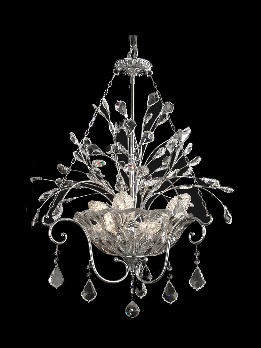 Dale Tiffany Kenton GH90104 Chandelier Light - Polished Chrome