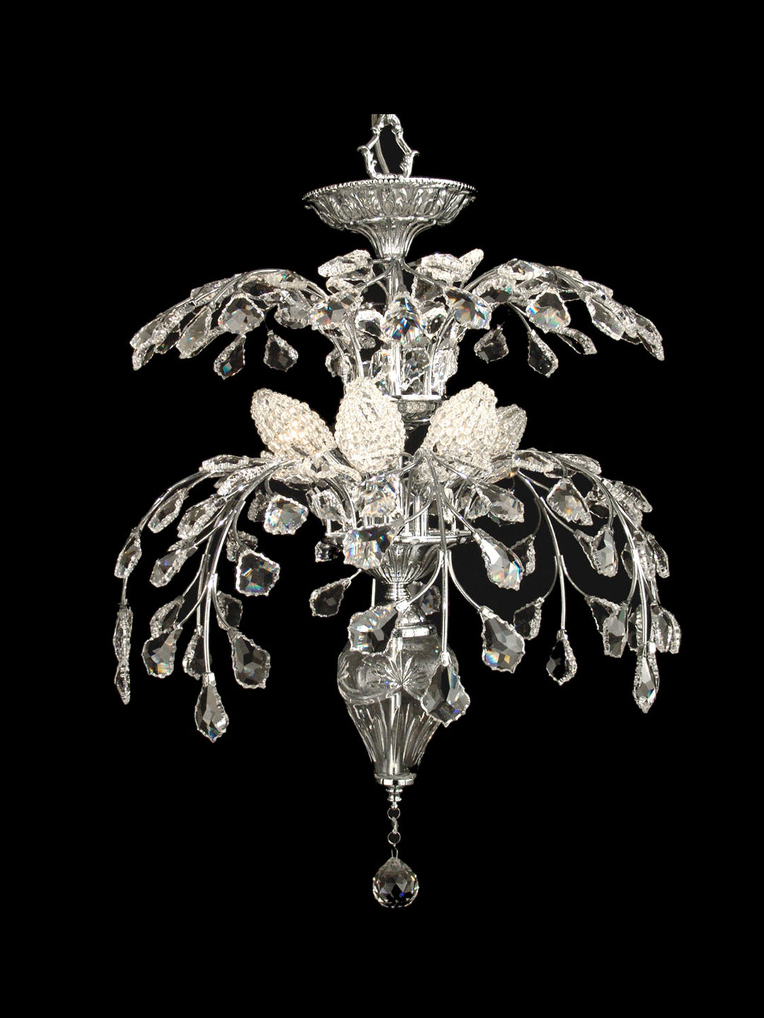 Dale Tiffany Kingston GH90202 Chandelier Light - Polished Chrome