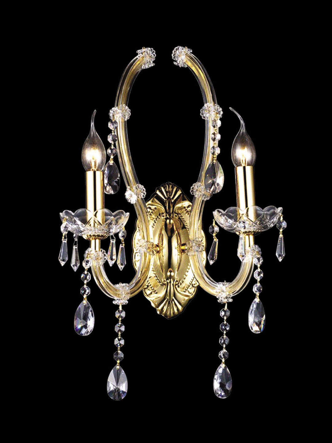 Dale Tiffany Elliott GW10300 Wall Sconce Light - Polished Gold