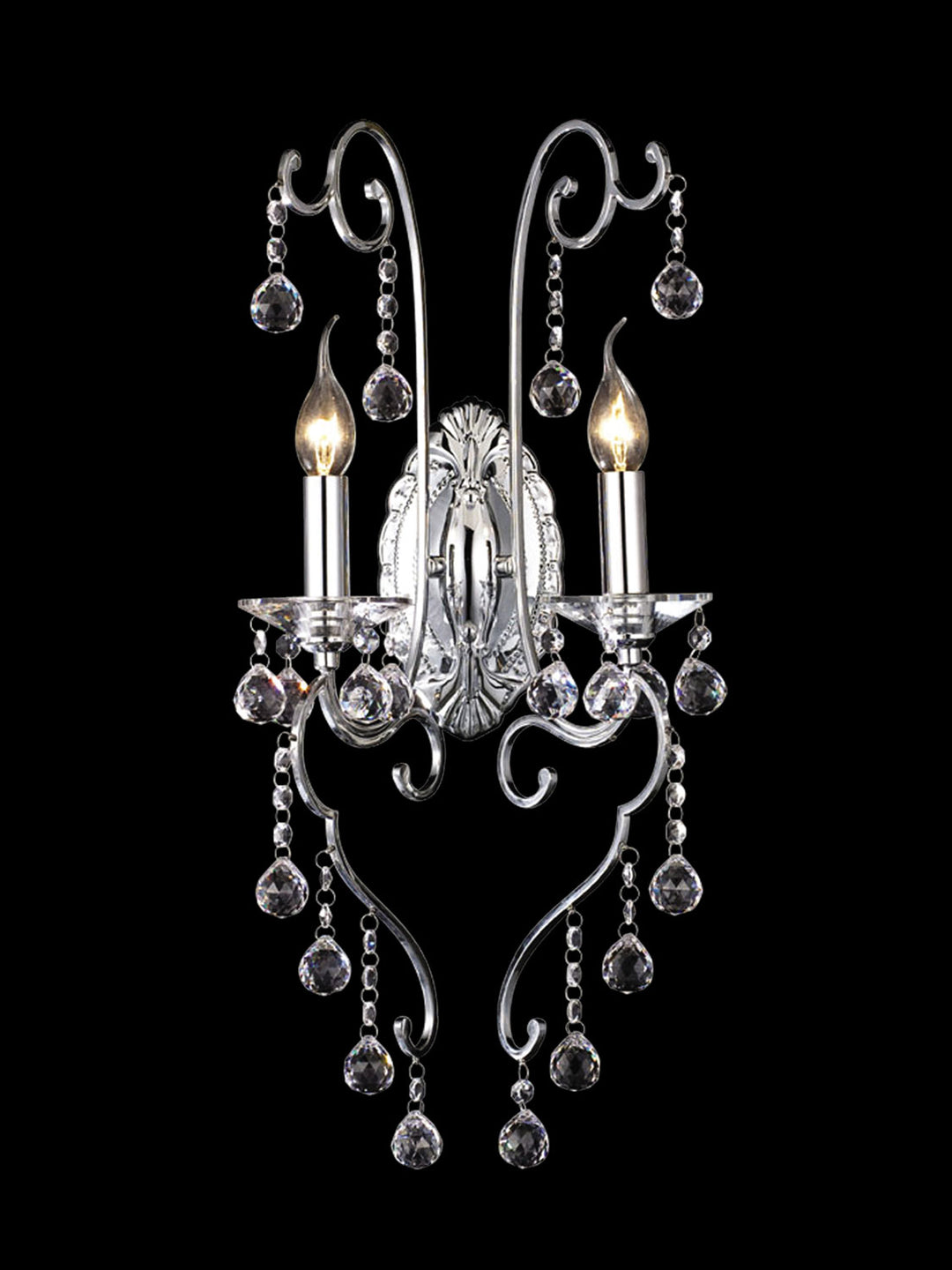 Dale Tiffany Mansfield GW10298 Wall Sconce Light - Polished Chrome