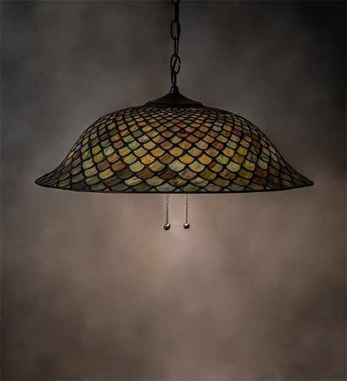 Meyda Tiffany Tiffany Fishscale 36856 Pendant Light - Mahogany Bronze