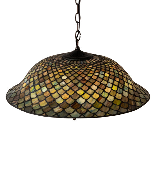 Meyda Tiffany Tiffany Fishscale 36856 Pendant Light - Mahogany Bronze