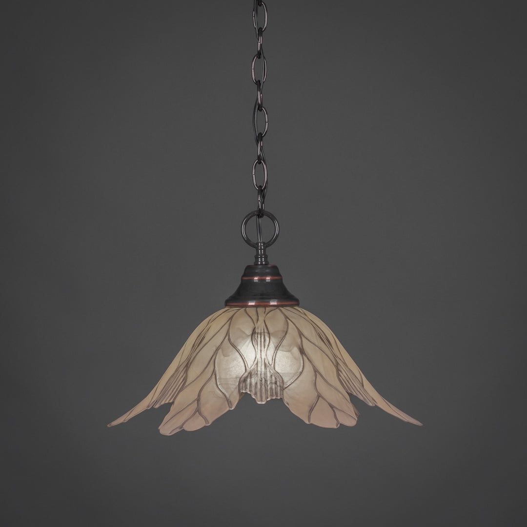 Toltec Pendant Black Copper 10-bc-102 Pendant Light - Black Copper