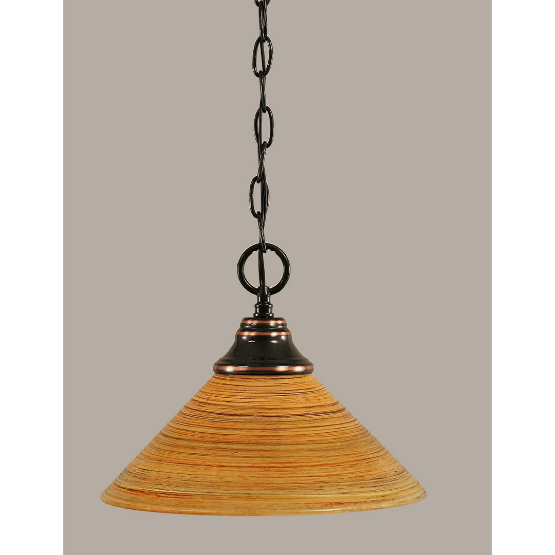 Toltec Pendant Black Copper 10-bc-444 Pendant Light - Black Copper