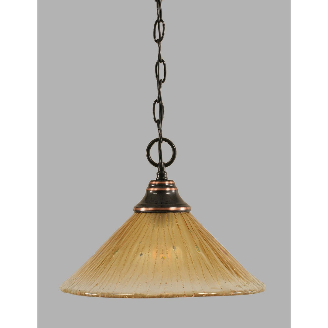 Toltec Pendant Black Copper 10-bc-700 Pendant Light - Black Copper