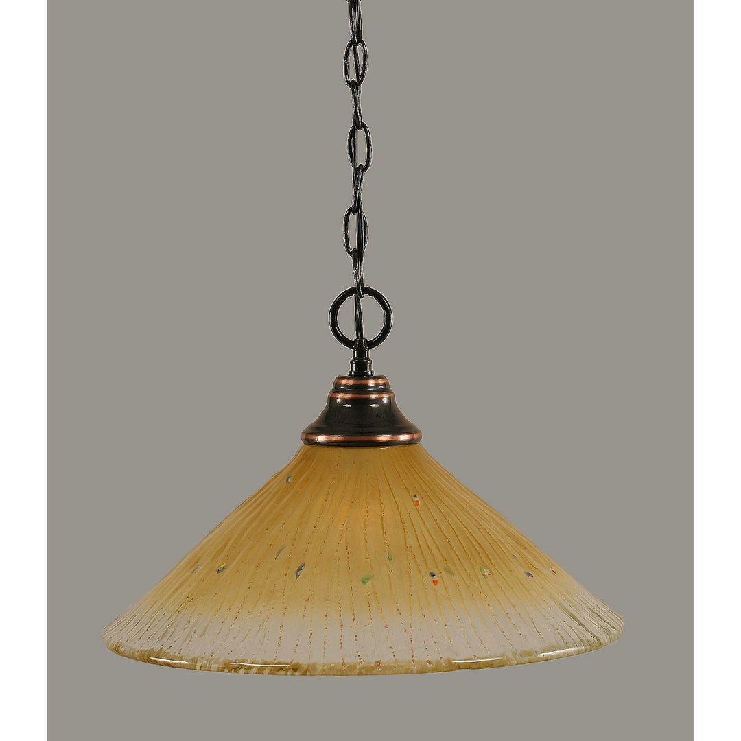 Toltec Pendant Black Copper 10-bc-710 Pendant Light - Black Copper