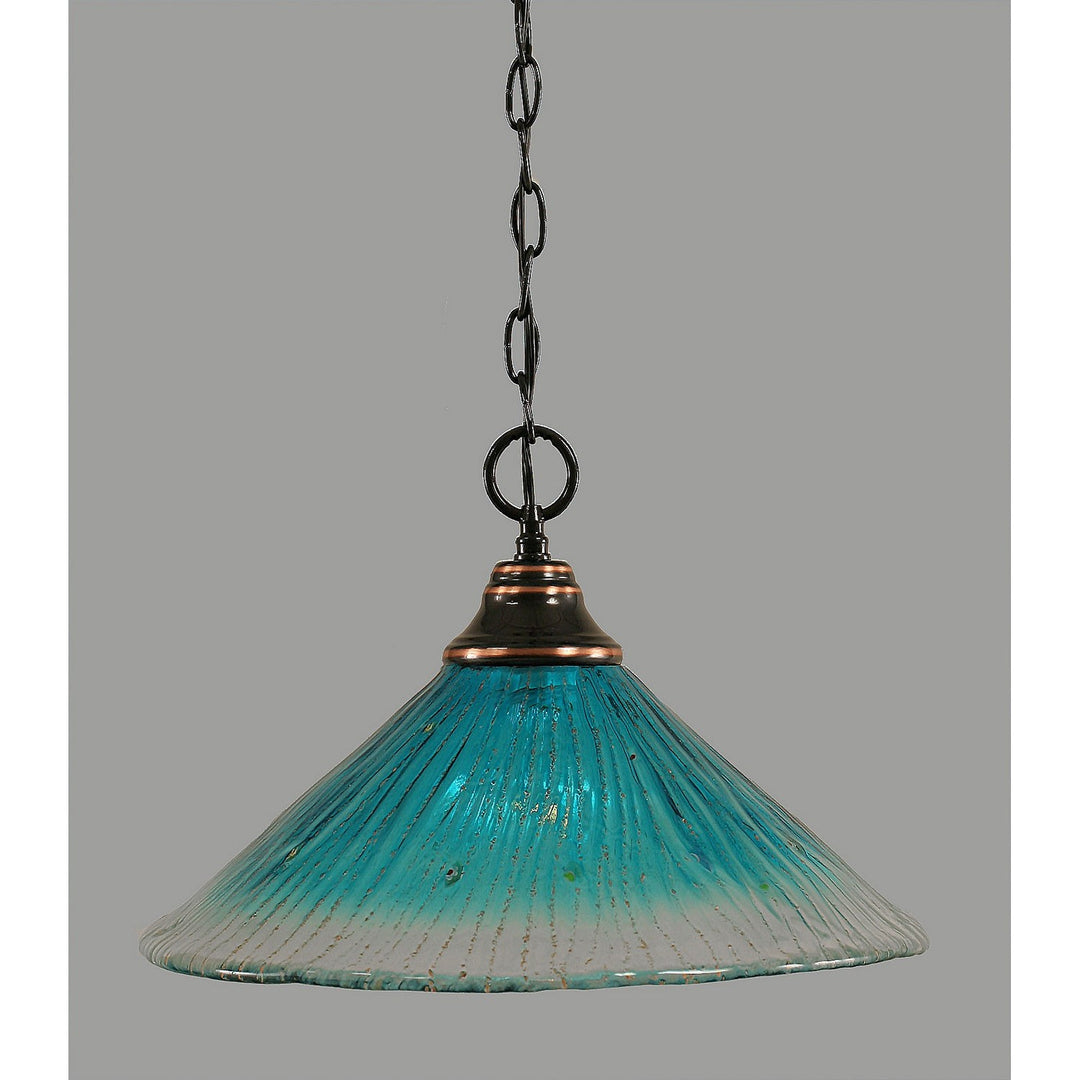 Toltec Pendant Black Copper 10-bc-715 Pendant Light - Black Copper