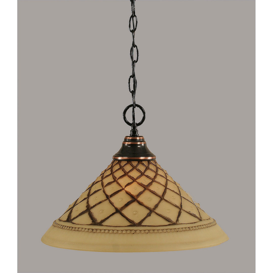 Toltec Pendant Black Copper 10-bc-718 Pendant Light - Black Copper