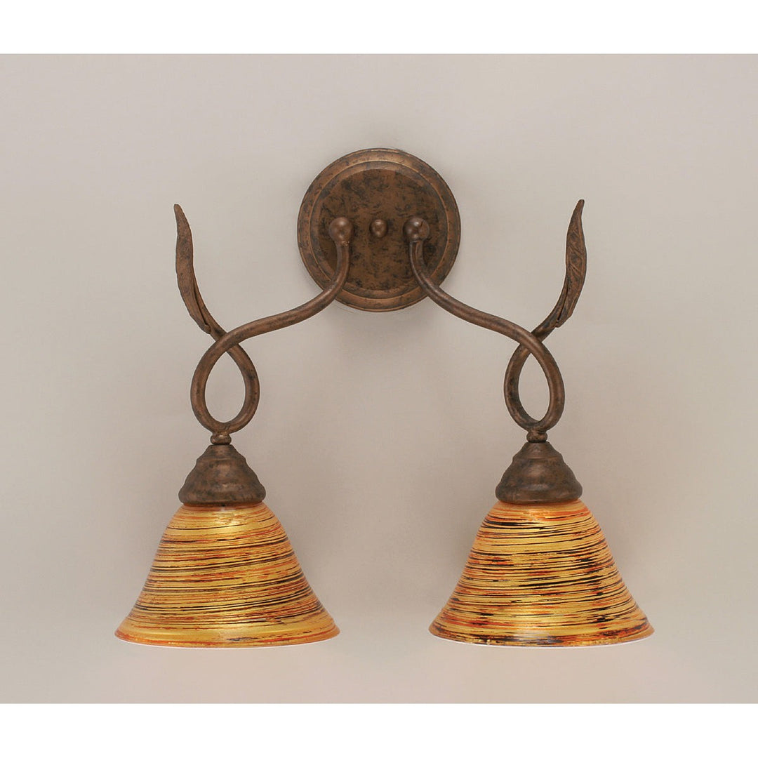 Toltec Leaf 110-brz-454 Wall Sconce Light - Bronze