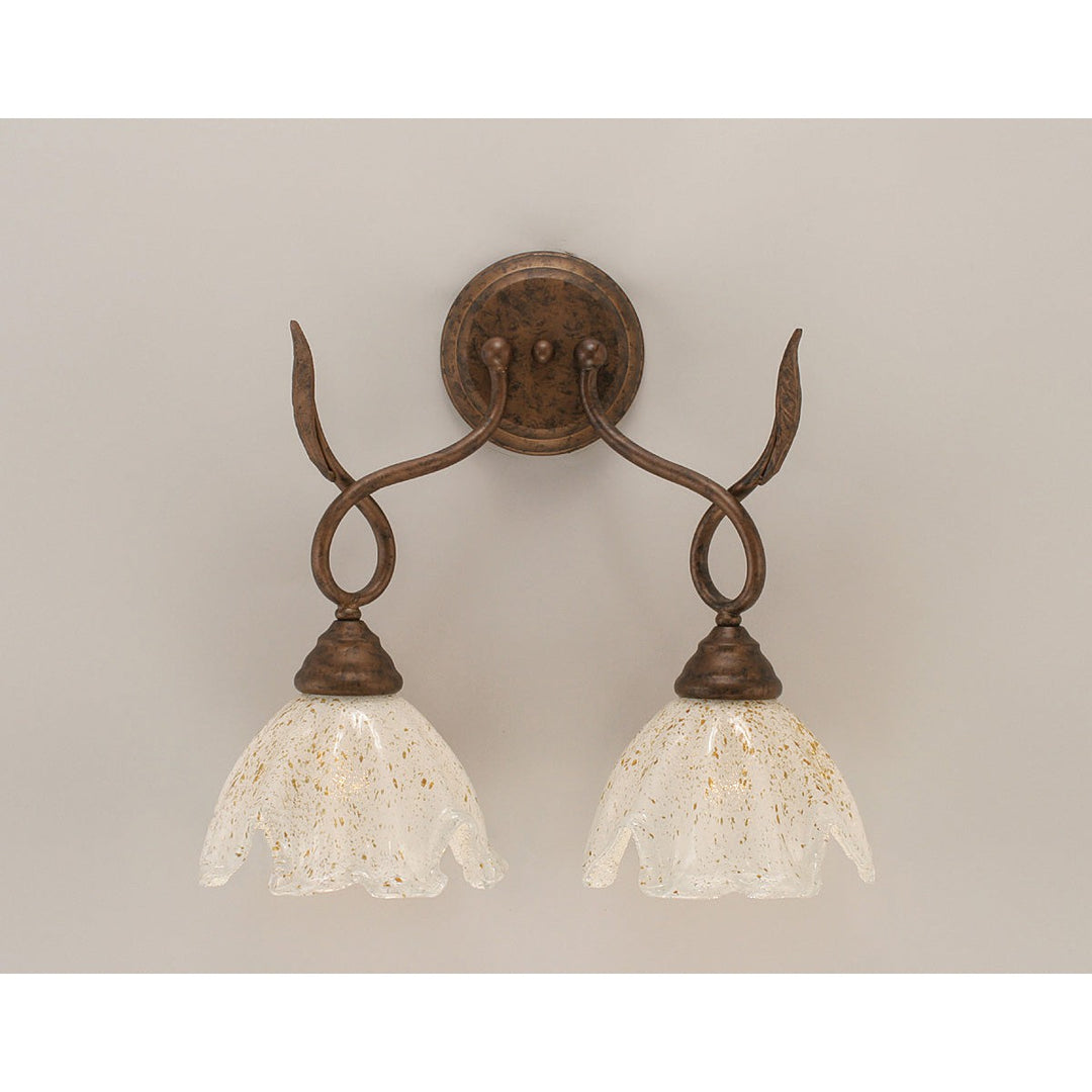 Toltec Leaf 110-brz-755 Wall Sconce Light - Bronze