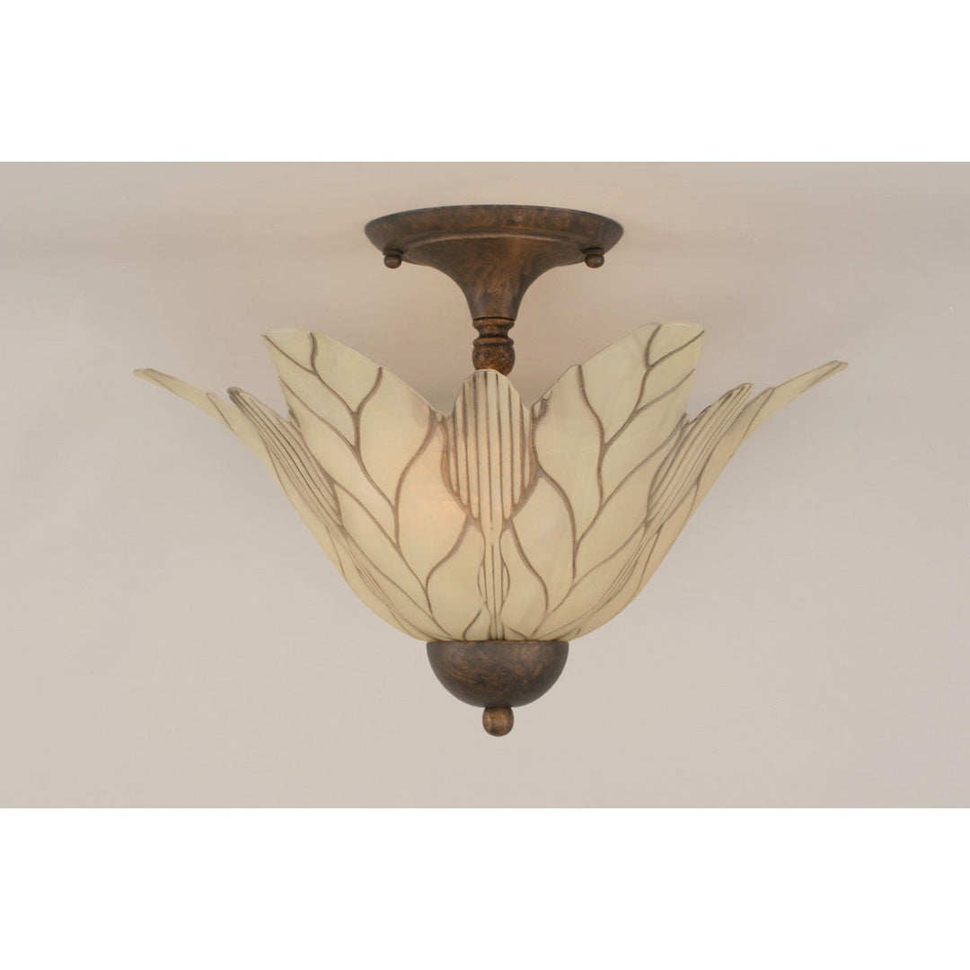 Toltec Semi Flush Bronze 120-brz-102 Ceiling Light - Bronze