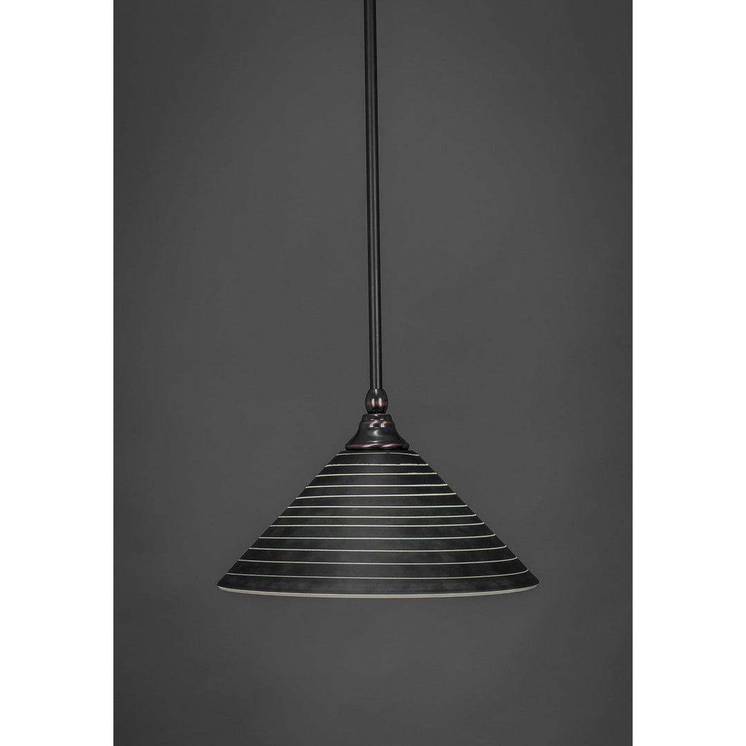 Toltec Stem Mini Pendant 23-bc-442 Pendant Light - Black Copper