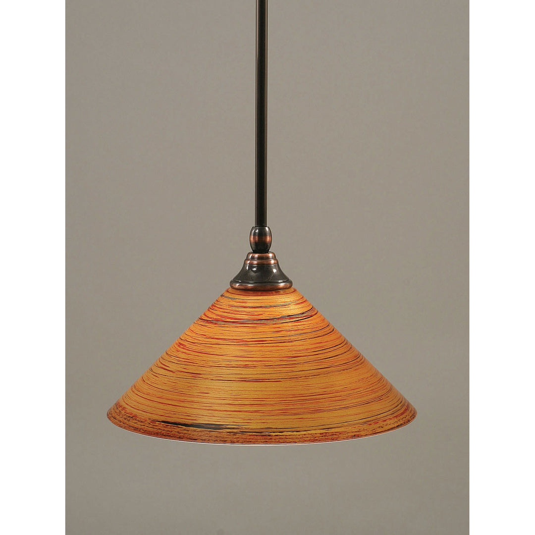 Toltec Any 23-bc-444 Pendant Light - Black Copper