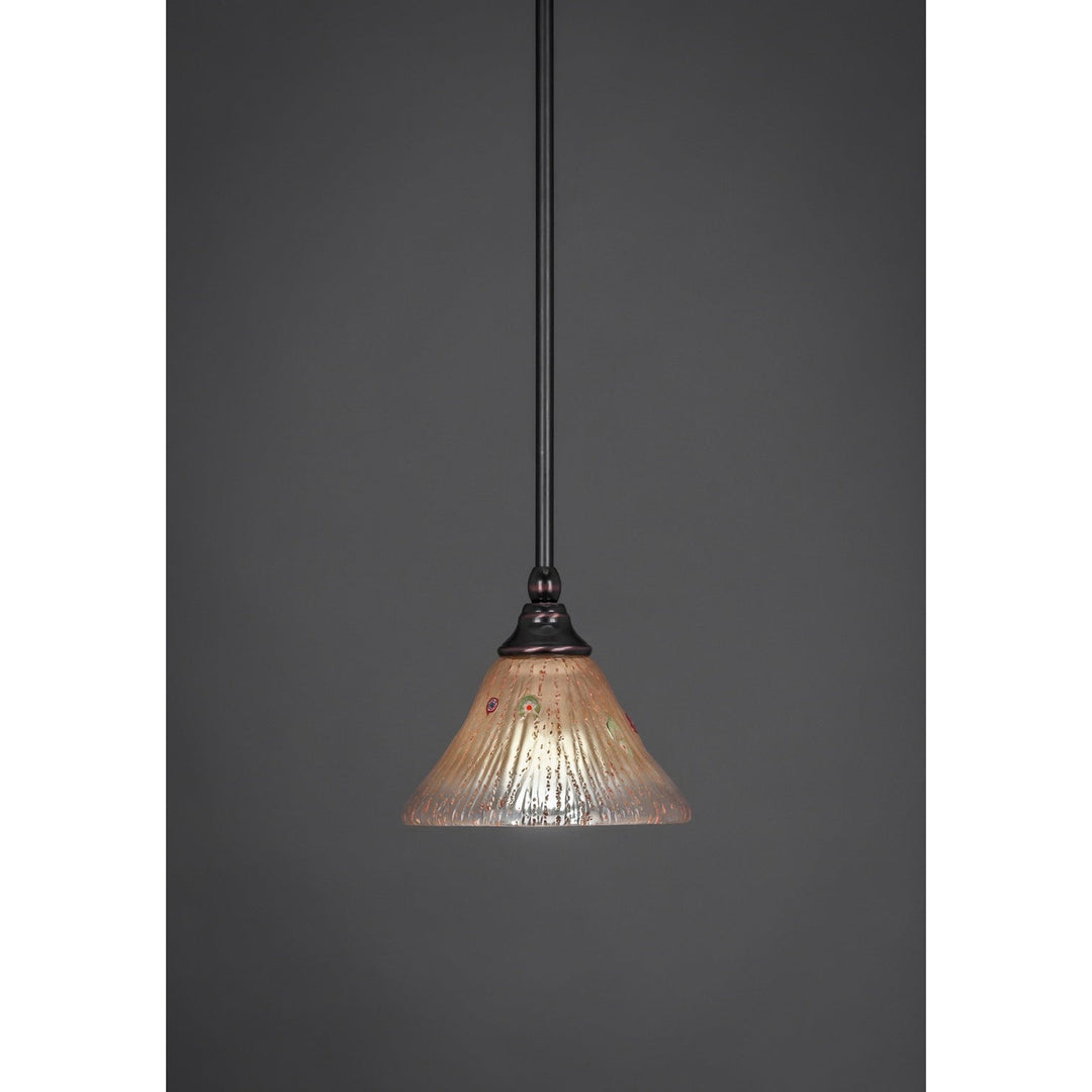 Toltec Stem Mini Pendant 23-bc-750 Pendant Light - Black Copper