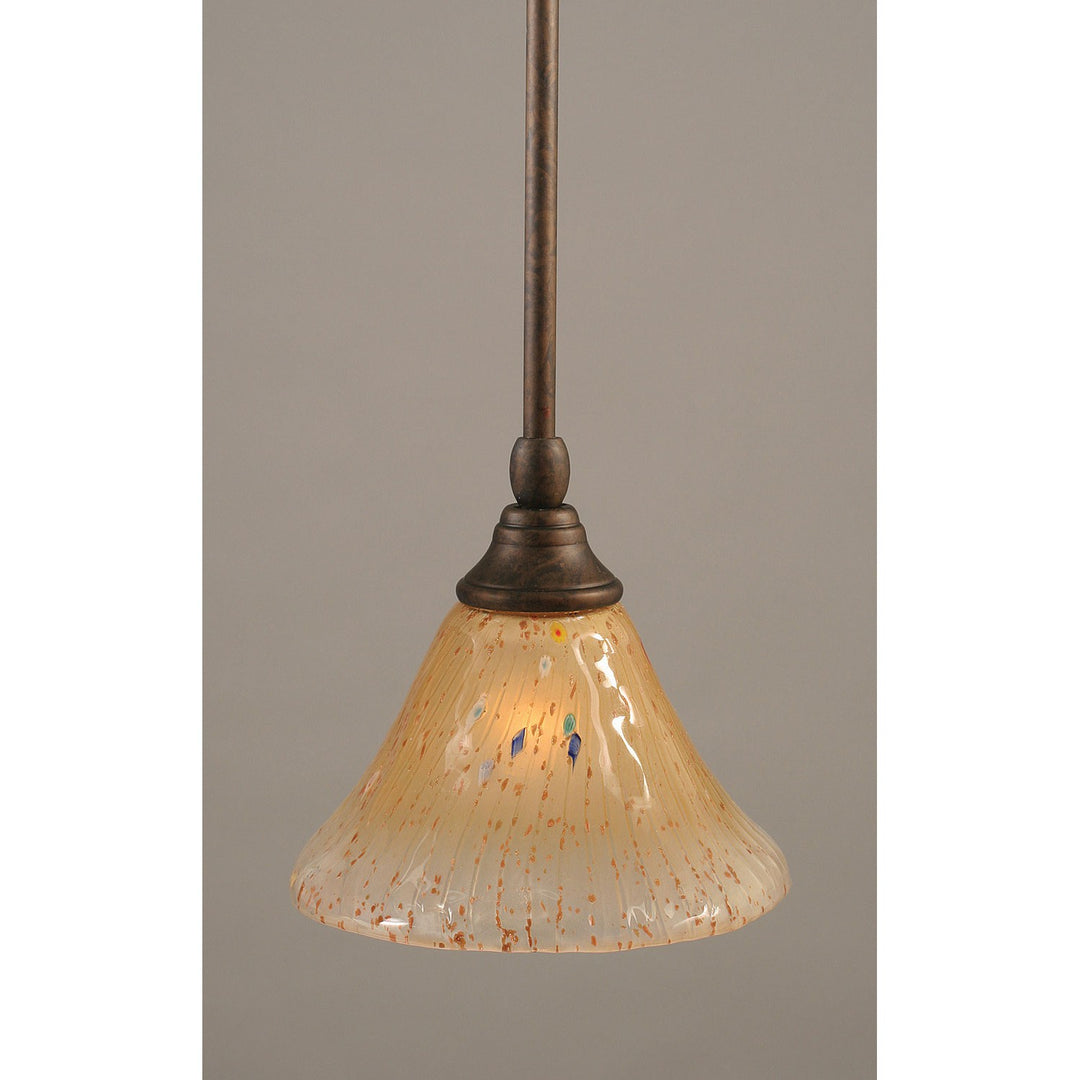 Toltec Stem Mini Pendant 23-brz-750 Pendant Light - Bronze