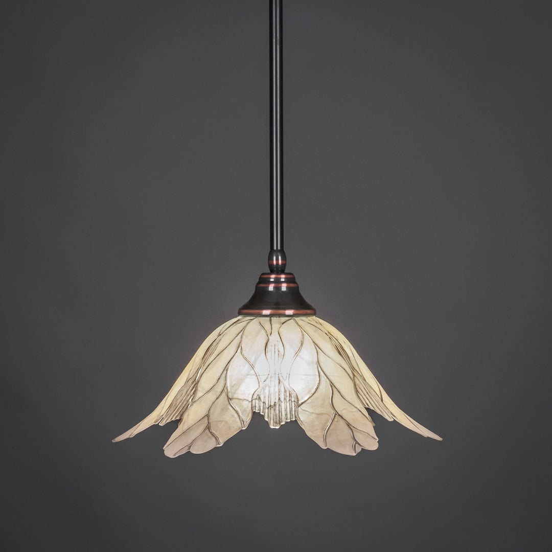Toltec Stem 26-bc-102 Pendant Light - Black Copper