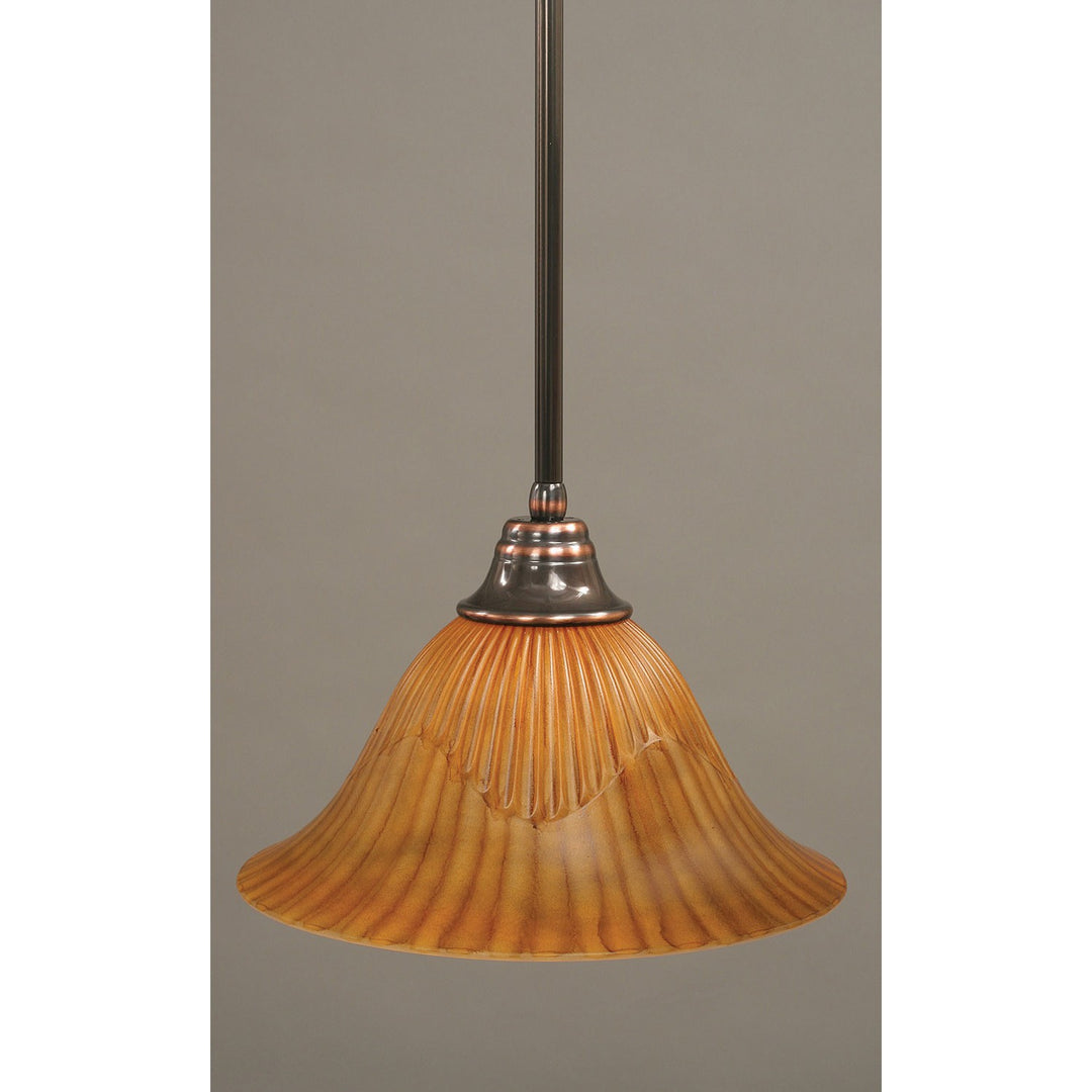 Toltec Stem 26-bc-58319 Pendant Light - Black Copper