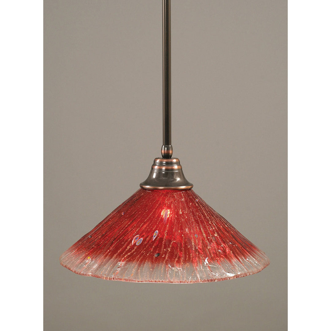 Toltec Stem 26-bc-716 Pendant Light - Black Copper