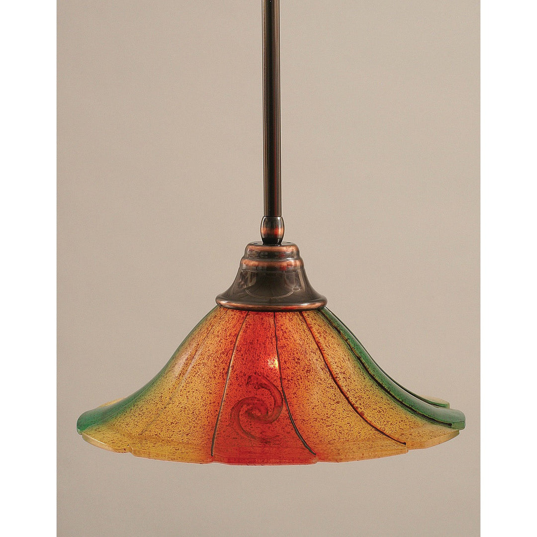 Toltec Stem 26-bc-764 Pendant Light - Black Copper
