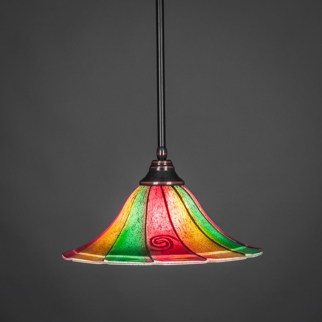 Toltec Stem 26-bc-767 Pendant Light - Black Copper