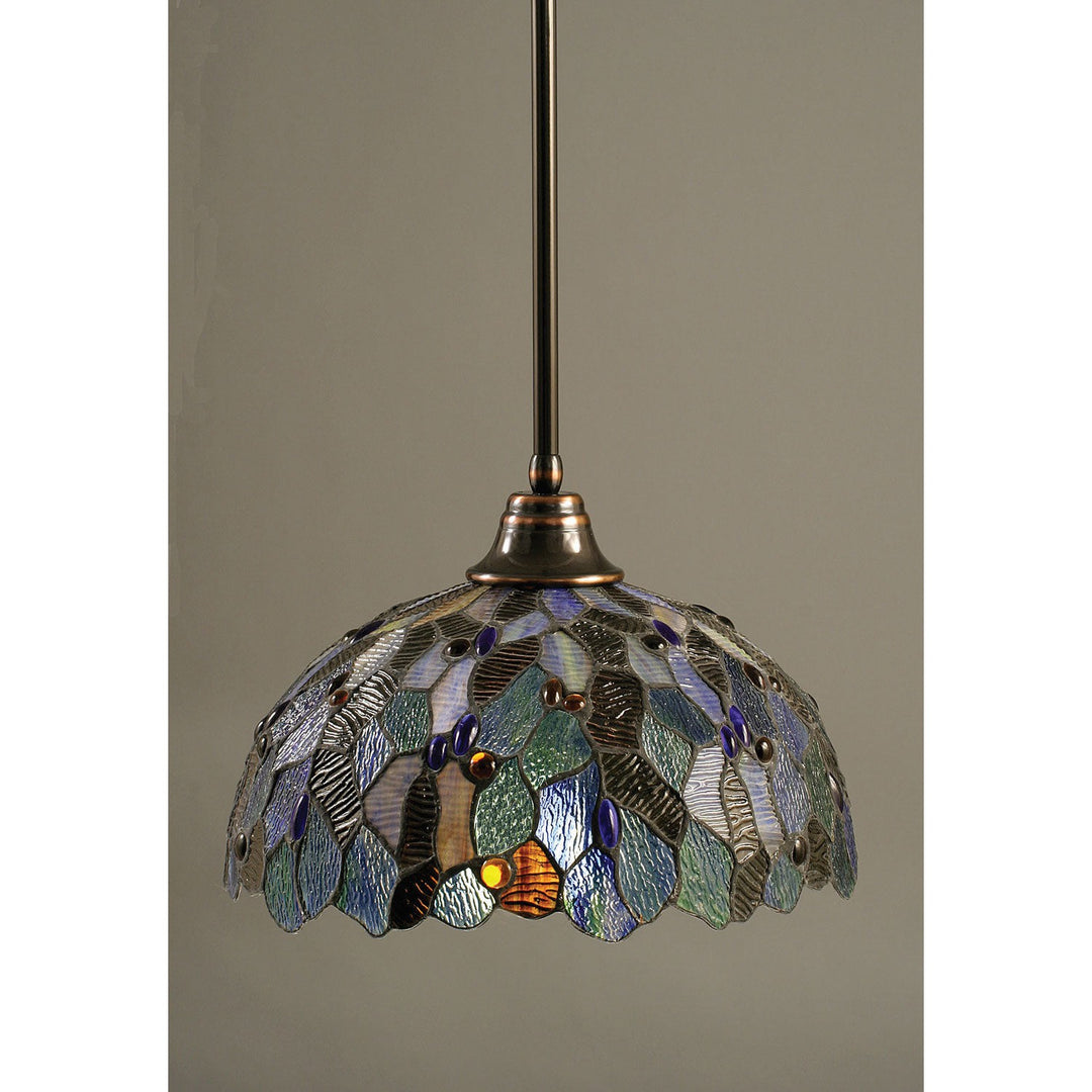 Toltec Stem 26-bc-995 Pendant Light - Black Copper