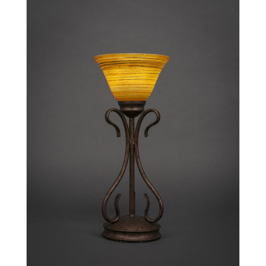 Toltec Lighting 31-BRZ-454  Swan Lamp Bronze