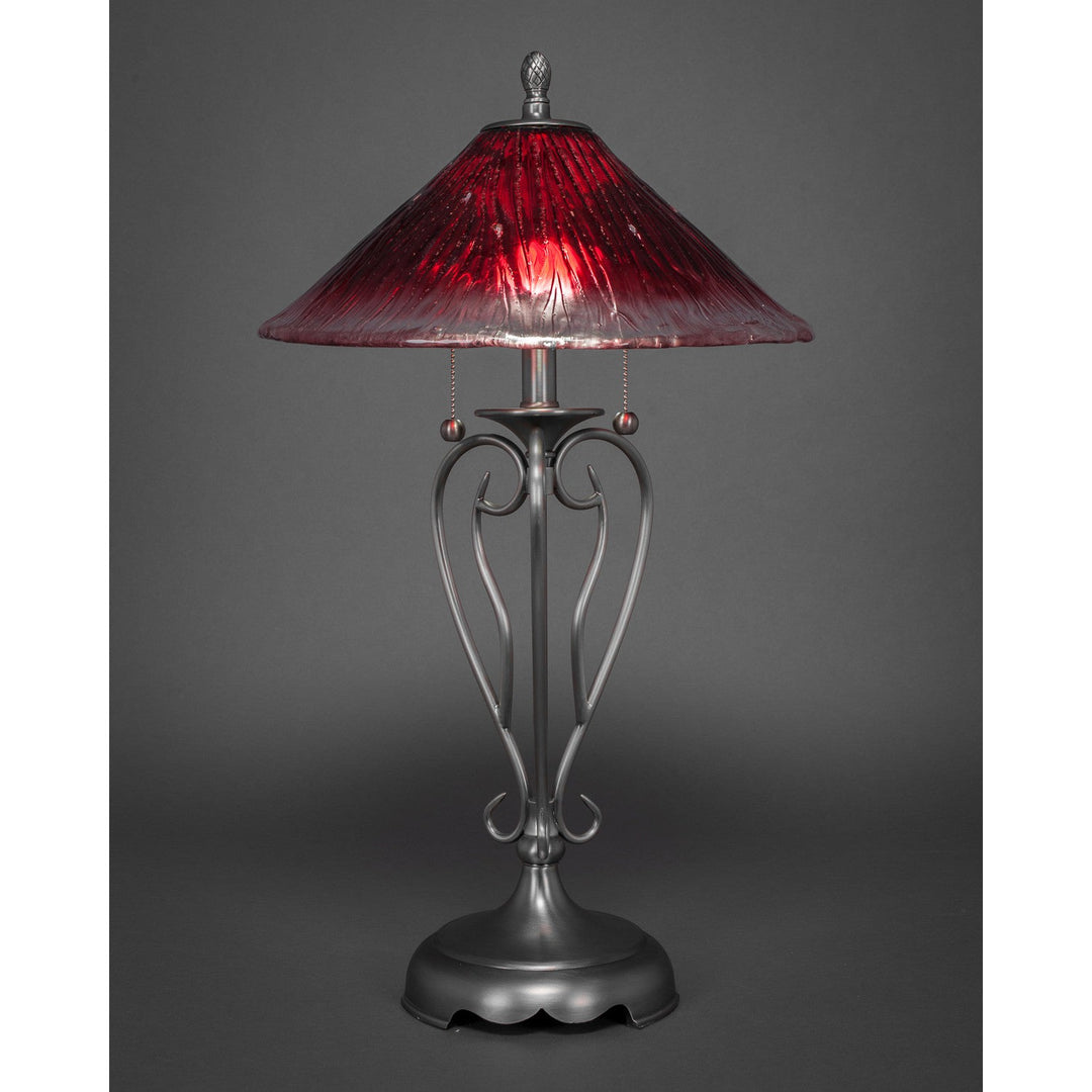 Toltec Lighting 42-BN-716  Olde Iron Lamp Brushed Nickel