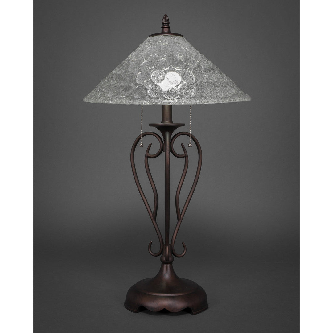 Toltec Lighting 42-BRZ-411  Olde Iron Lamp Bronze