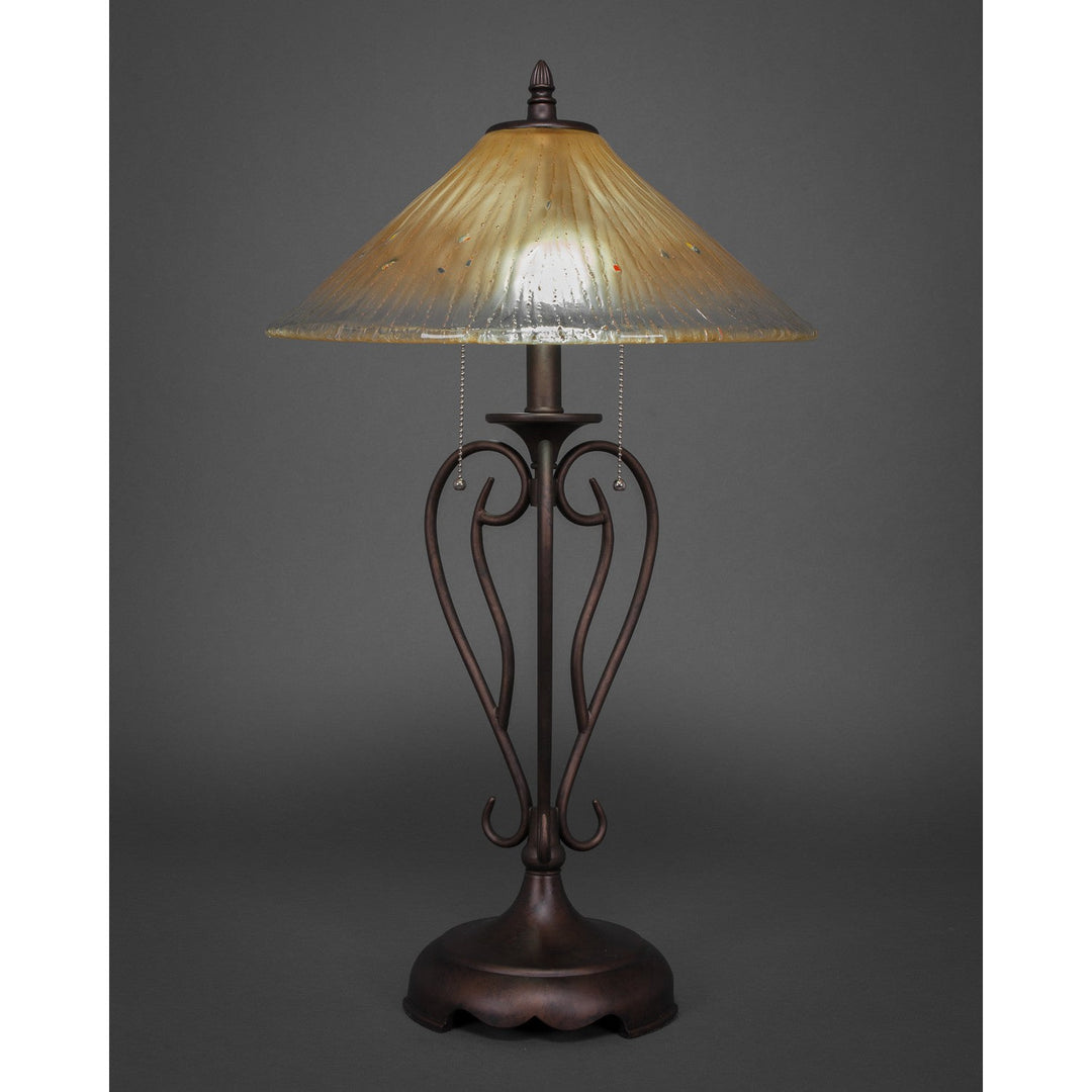 Toltec Lighting 42-BRZ-710  Olde Iron Lamp Bronze