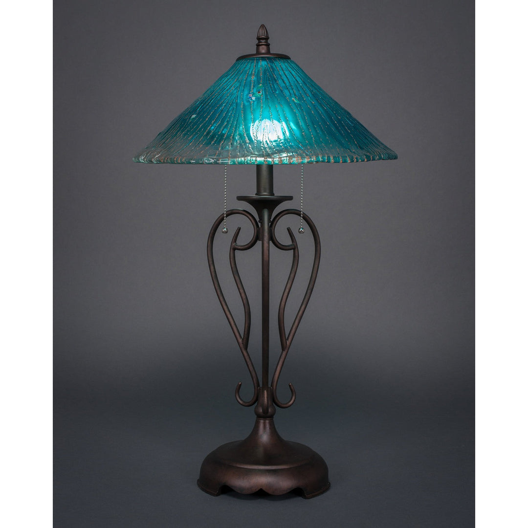 Toltec Lighting 42-BRZ-715  Olde Iron Lamp Bronze