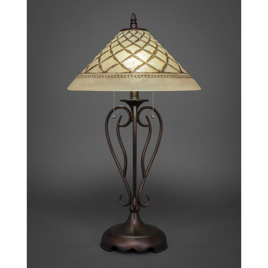 Toltec Lighting 42-BRZ-718  Olde Iron Lamp Bronze