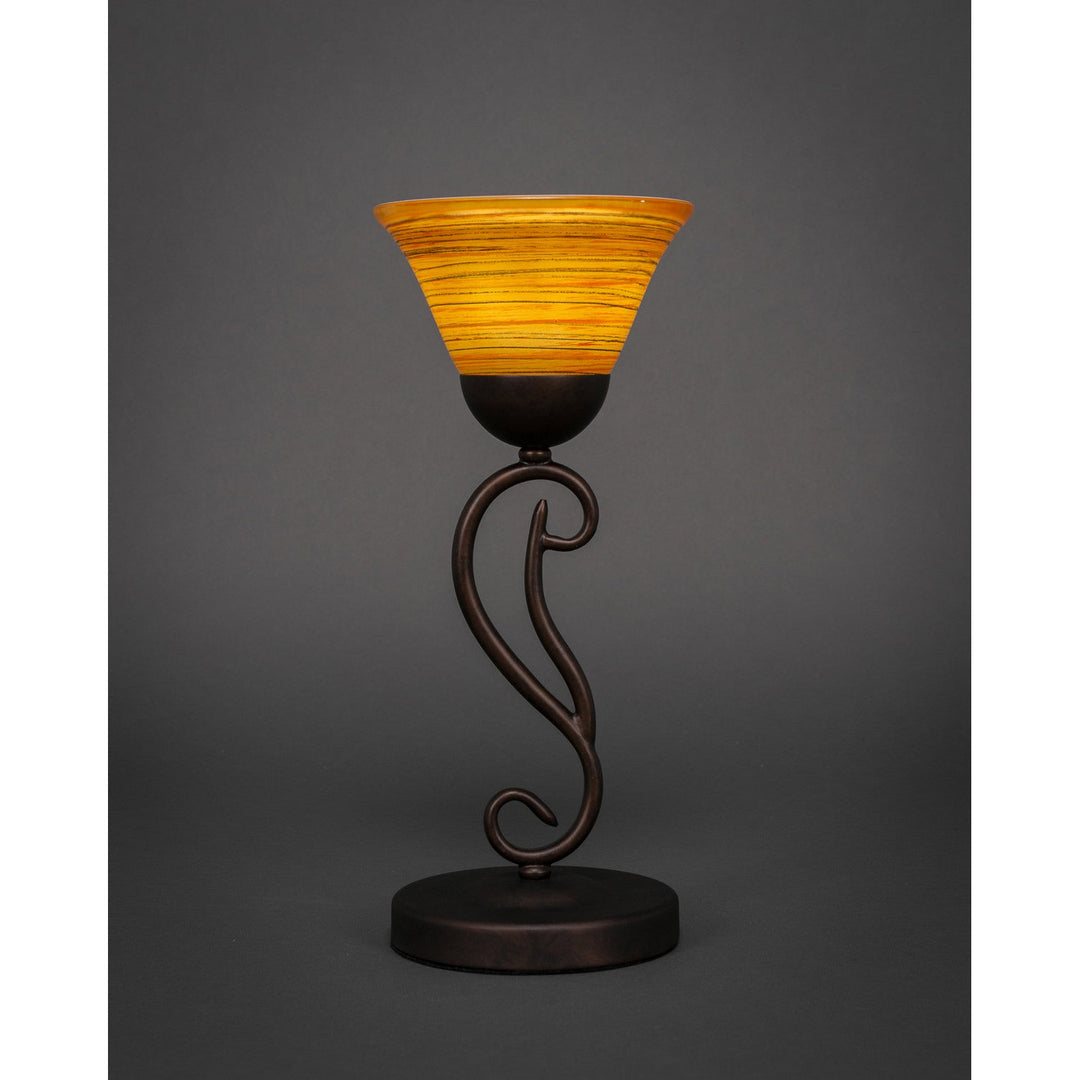 Toltec Lighting 44-BRZ-454  Olde Iron Lamp Bronze