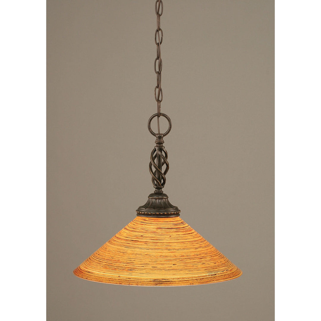Toltec Elegant 82-dg-414 Pendant Light - Dark Granite