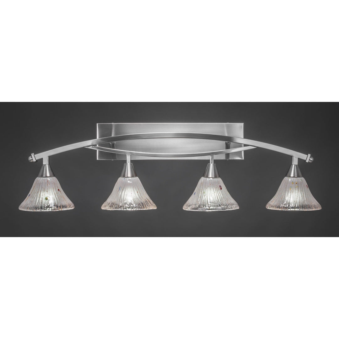 Toltec Bow 174-bn-751 Bath Vanity Light 40 in. wide - Brushed Nickel