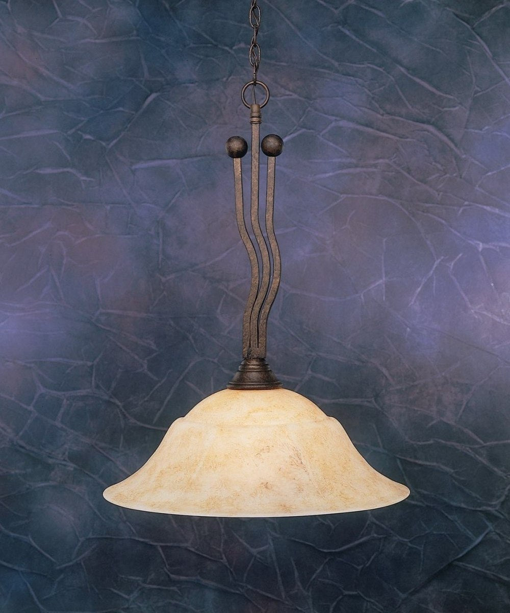 Toltec Wave 221-BRZ-53818 Pendant Light - Bronze