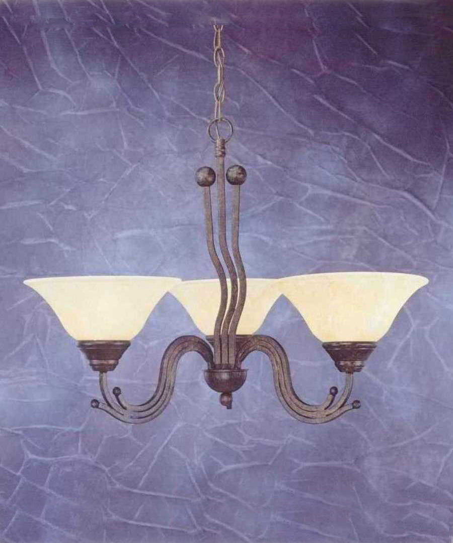 Toltec Wave 223-BRZ-513 Chandelier Light - Bronze