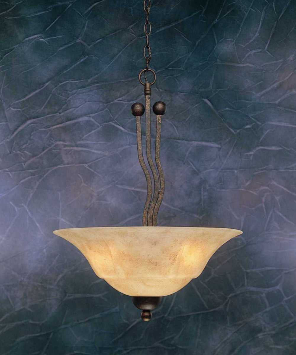 Toltec Wave 224-BRZ-53818 Pendant Light - Bronze