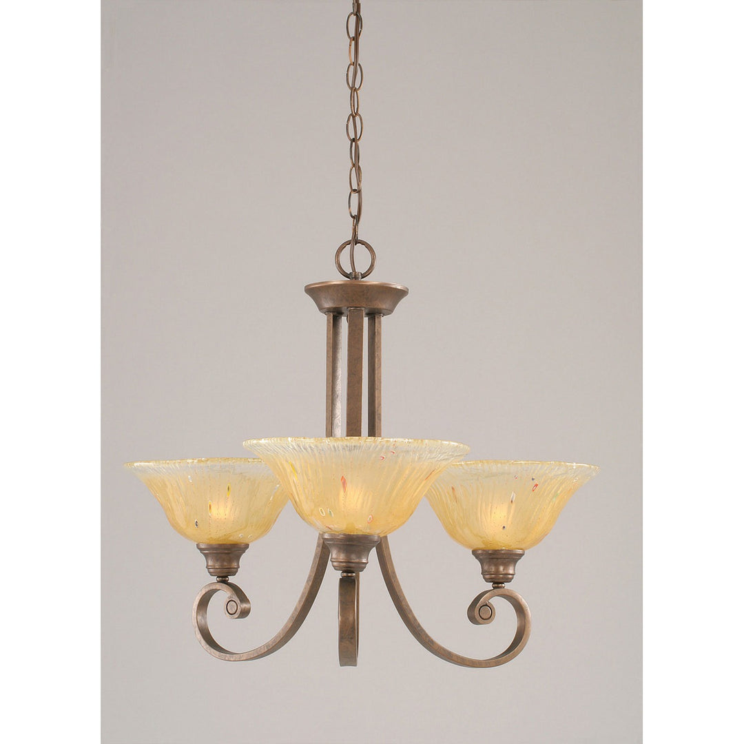 Toltec Curl 253-brz-730 Chandelier Light - Bronze