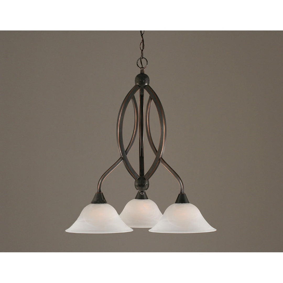 Toltec Bow 263-bc-510 Chandelier Light - Black Copper