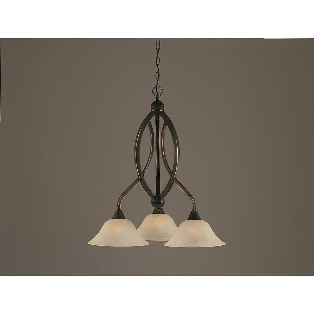 Toltec Bow 263-bc-513 Chandelier Light - Black Copper