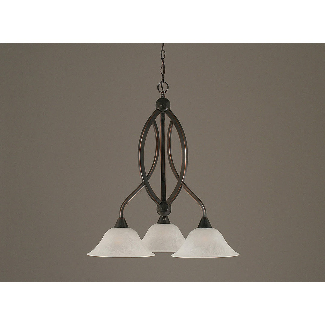 Toltec Bow 263-bc-515 Chandelier Light - Black Copper