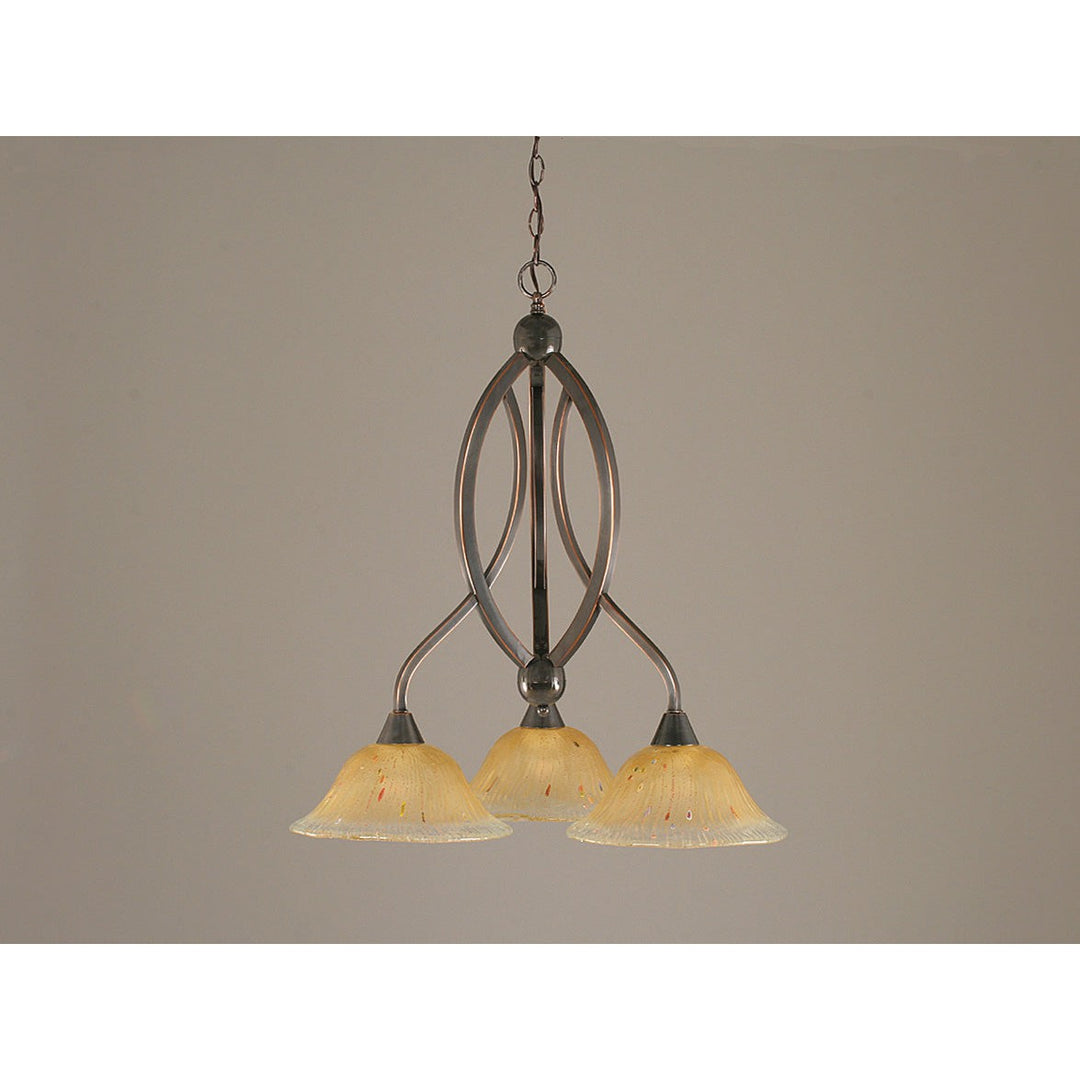 Toltec Bow 263-bc-730 Chandelier Light - Black Copper