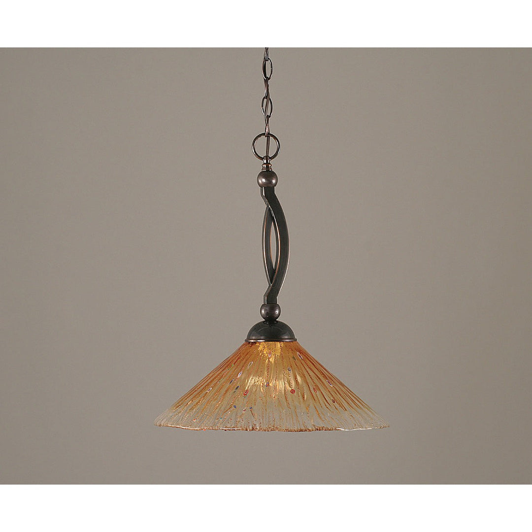 Toltec Bow 271-bc-710 Pendant Light - Black Copper