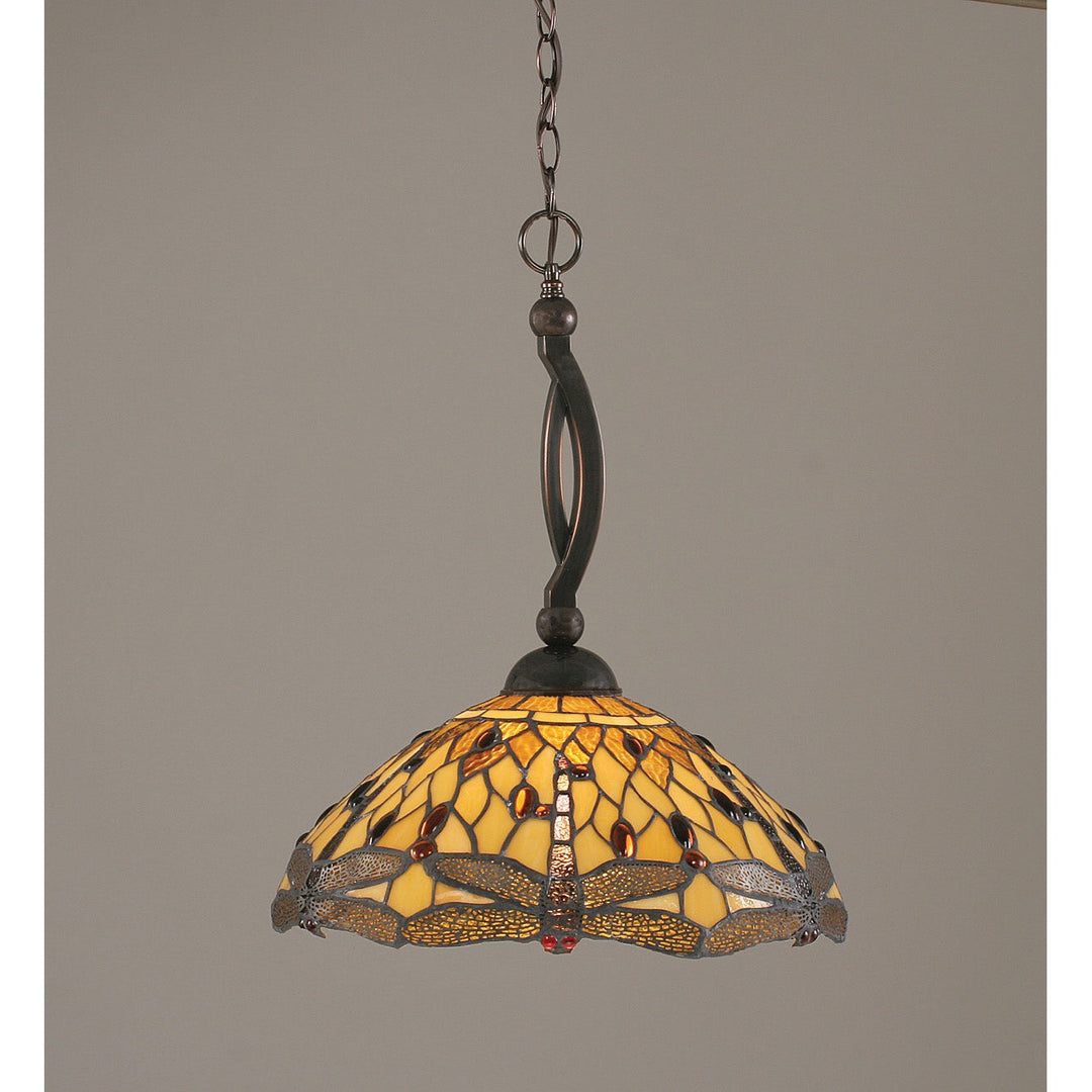 Toltec Bow 271-bc-946 Pendant Light - Black Copper