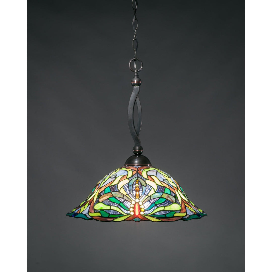 Toltec Bow 271-bc-990 Pendant Light - Black Copper