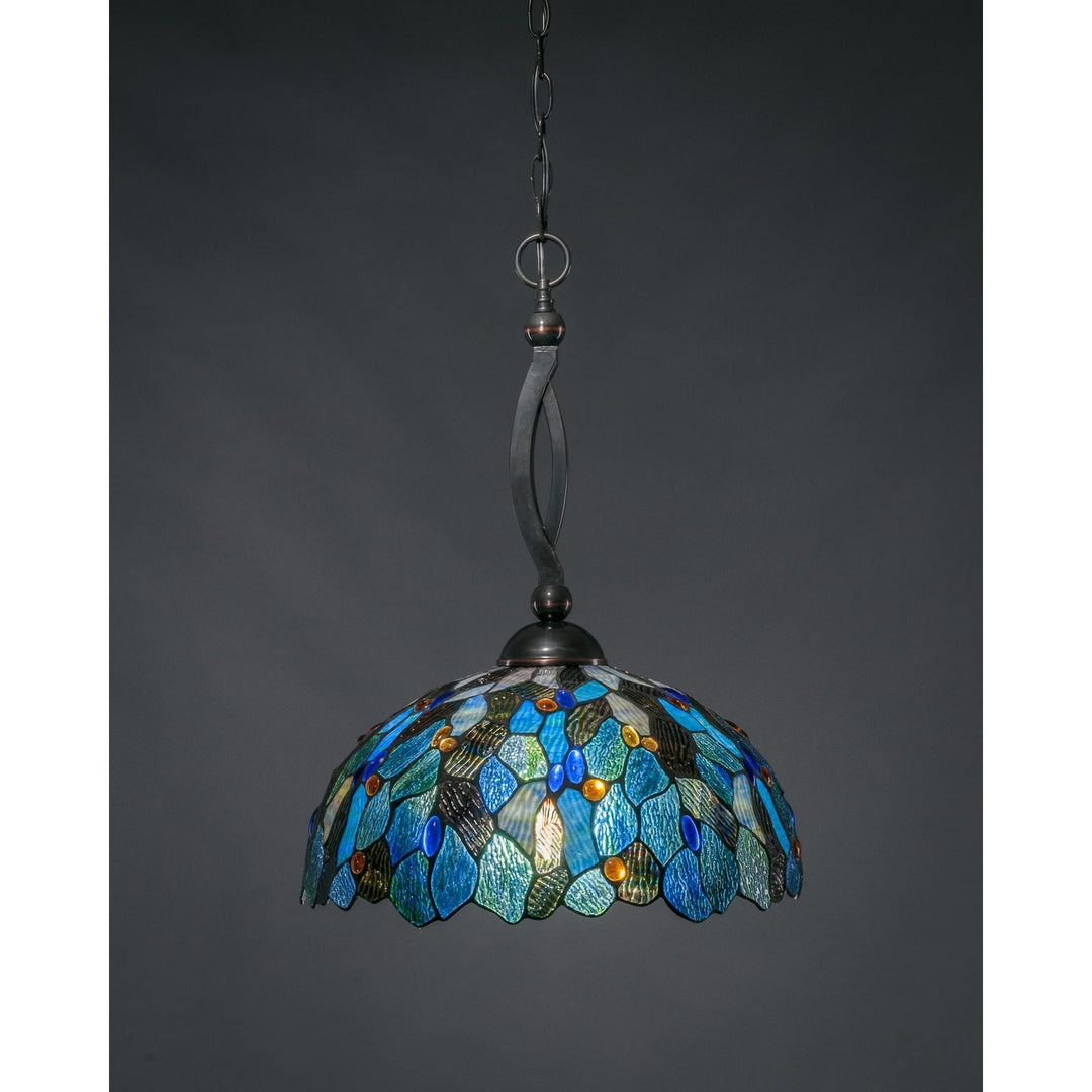 Toltec Bow 271-bc-995 Pendant Light - Black Copper
