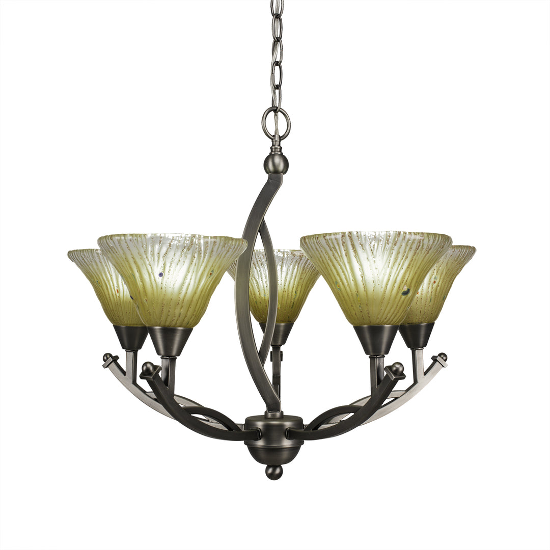 Toltec Bow 275-bn-750 Chandelier Light - Brushed Nickel