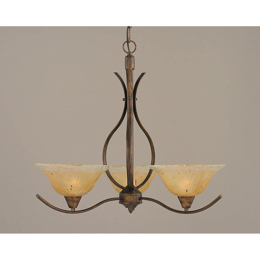 Toltec Swoop 293-brz-730 Chandelier Light - Bronze