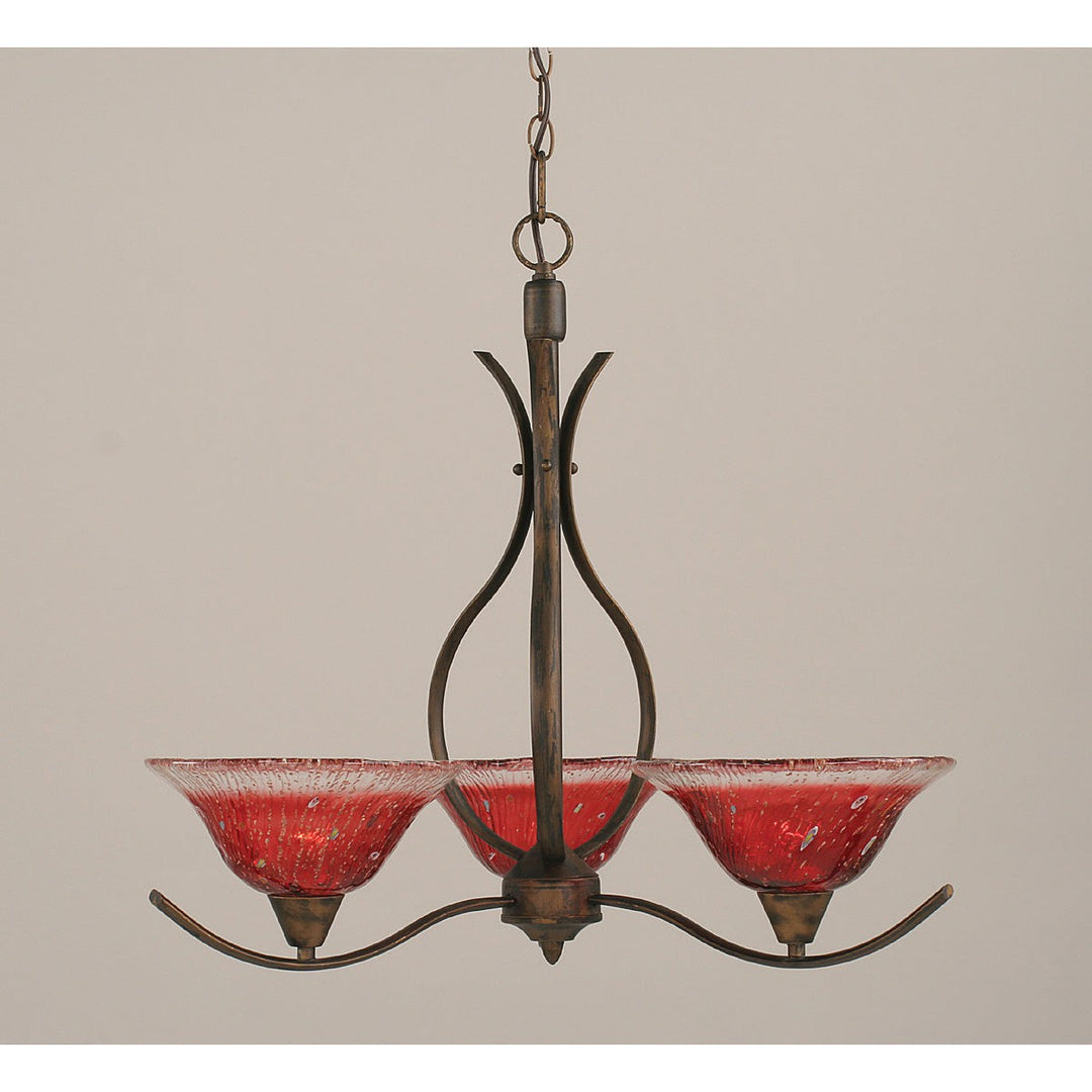 Toltec Swoop 293-brz-736 Chandelier Light - Bronze