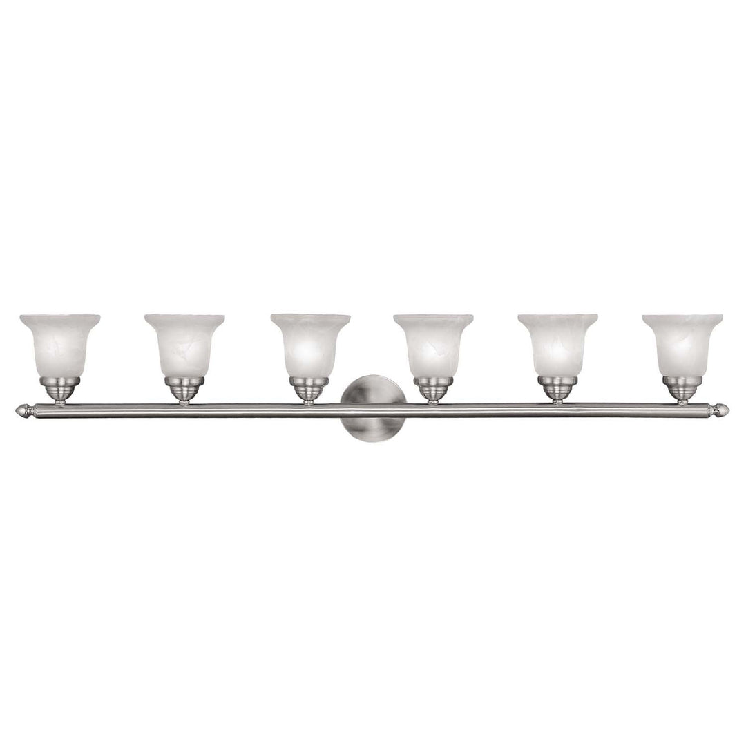 Livex Neptune 1066-91 Bath Vanity Light 48 in. wide - Brushed Nickel